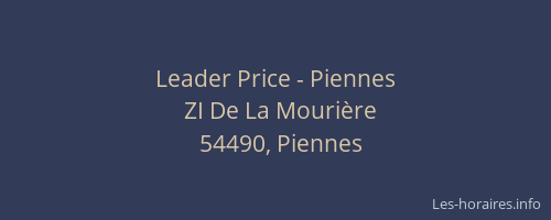 Leader Price - Piennes