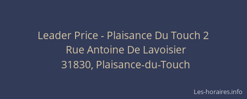 Leader Price - Plaisance Du Touch 2