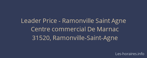 Leader Price - Ramonville Saint Agne