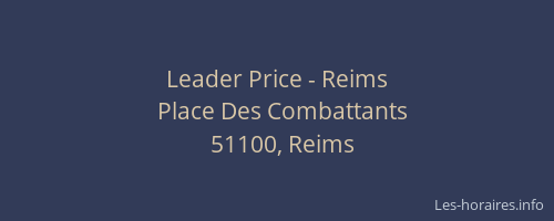 Leader Price - Reims