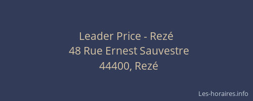 Leader Price - Rezé