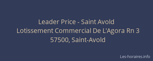 Leader Price - Saint Avold