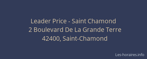 Leader Price - Saint Chamond