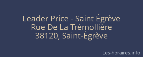 Leader Price - Saint Égrève