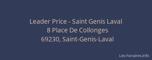 Leader Price - Saint Genis Laval