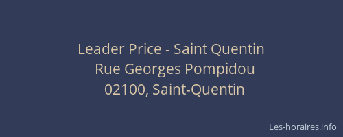 Leader Price - Saint Quentin