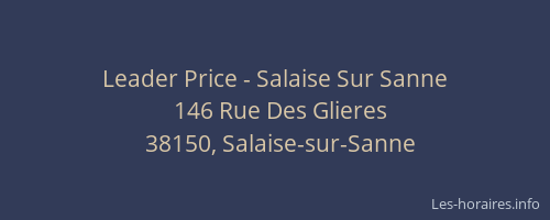 Leader Price - Salaise Sur Sanne
