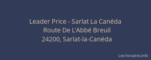 Leader Price - Sarlat La Canéda