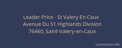 Leader Price - St Valery En Caux