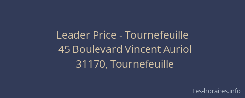 Leader Price - Tournefeuille