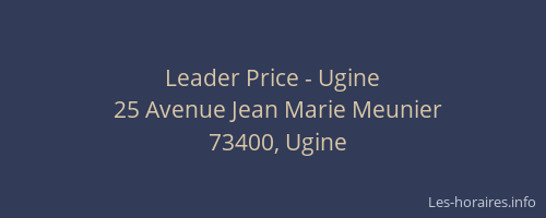 Leader Price - Ugine