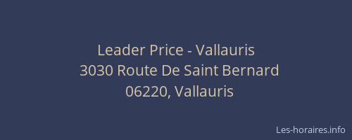 Leader Price - Vallauris