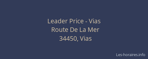 Leader Price - Vias