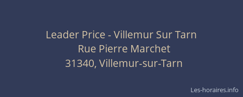 Leader Price - Villemur Sur Tarn