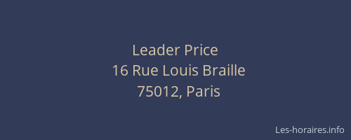 Leader Price