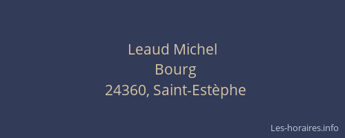Leaud Michel