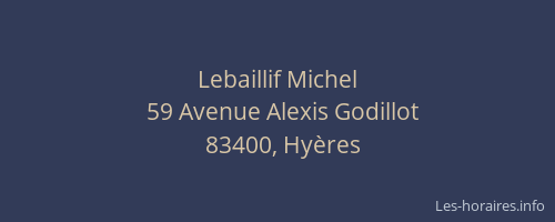 Lebaillif Michel