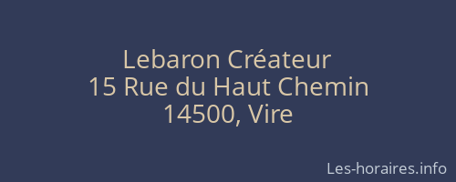 Lebaron Créateur