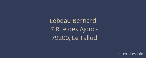 Lebeau Bernard