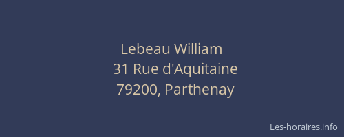 Lebeau William