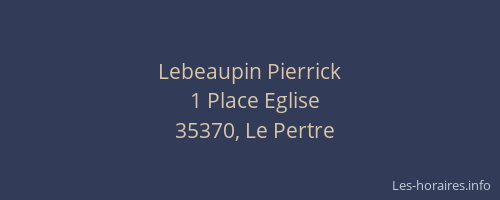 Lebeaupin Pierrick