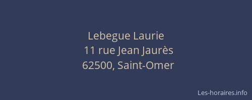 Lebegue Laurie