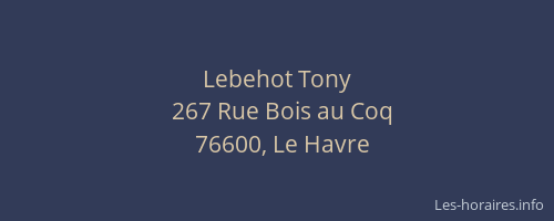 Lebehot Tony