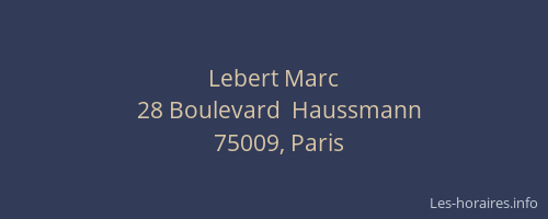 Lebert Marc