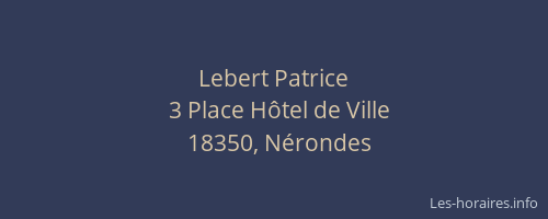 Lebert Patrice
