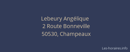 Lebeury Angélique