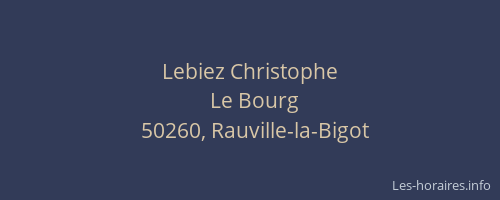 Lebiez Christophe
