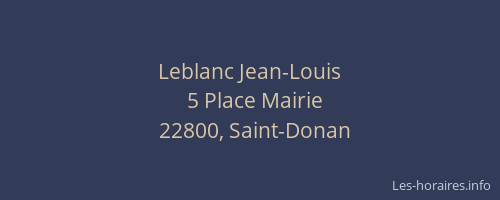 Leblanc Jean-Louis