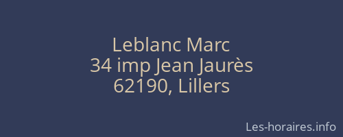 Leblanc Marc