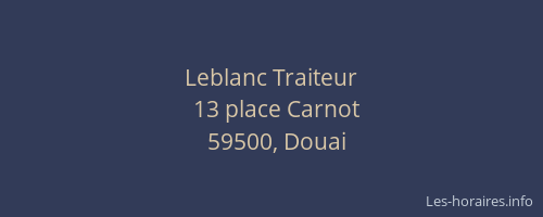 Leblanc Traiteur
