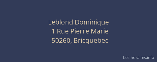 Leblond Dominique