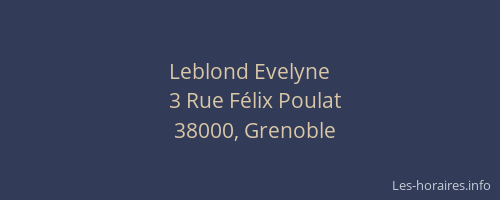 Leblond Evelyne
