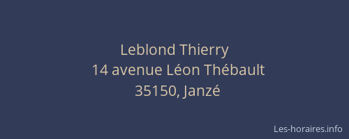 Leblond Thierry