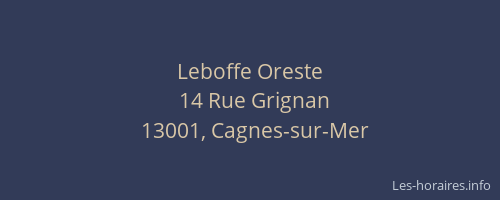 Leboffe Oreste
