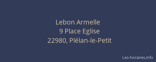 Lebon Armelle