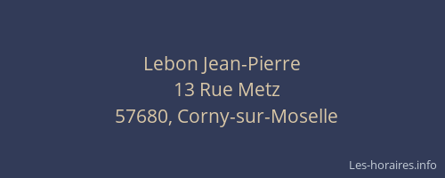 Lebon Jean-Pierre