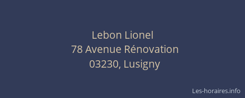 Lebon Lionel