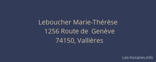 Leboucher Marie-Th&eacute;r&egrave;se