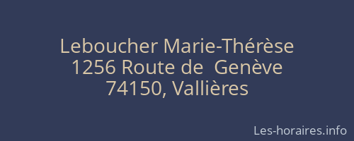 Leboucher Marie-Thérèse