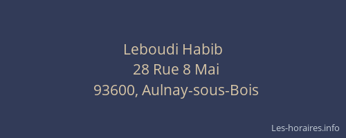 Leboudi Habib
