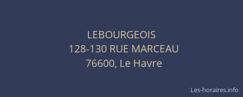 LEBOURGEOIS