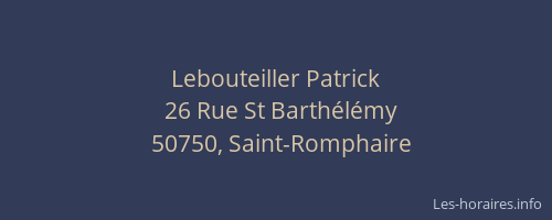 Lebouteiller Patrick
