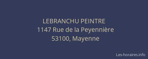 LEBRANCHU PEINTRE