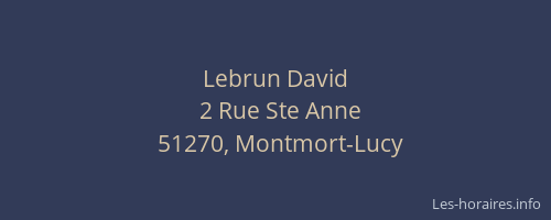 Lebrun David