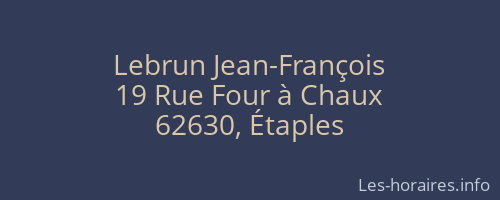 Lebrun Jean-François