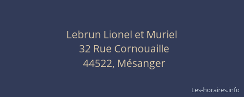 Lebrun Lionel et Muriel
